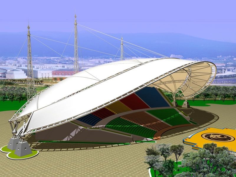 哈尔滨体育场膜结构